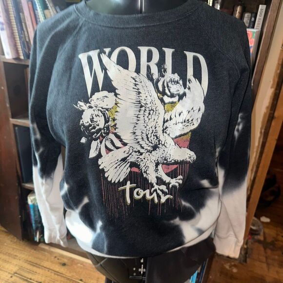 Torrid 00 World Tour Eagle tie dye cozy loungewear sweatshirt - Picture 2 of 5